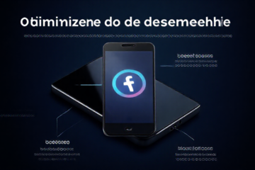 Imagem destacando a aceleração do Facebook no celular para melhor desempenho.