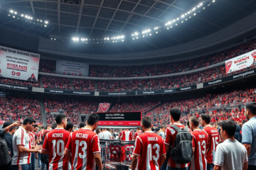 River Plate expande suas fontes de receita com novos acordos de marketing e um ponto de venda no Estádio Monumental.