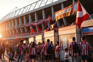 Ingressos para o jogo do River Plate contra o Rosario Central no Estádio Monumental.