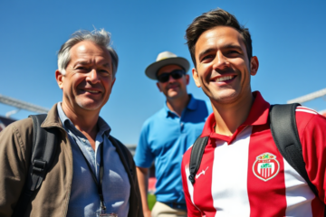 Kevin Castaño chegando para exames médicos para sua contratação pelo River Plate.