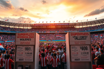 River Plate e Talleres se preparando para o jogo da Supercopa Internacional.