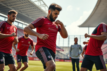 Jogadores do River Plate retornando aos treinos para recuperação de lesões durante a pausa da data FIFA.