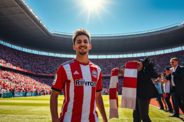 Kevin Castaño apresentado como novo reforço do River Plate após negociações intensas.