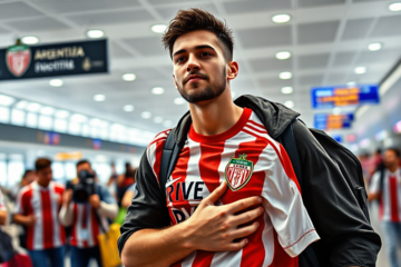 Kevin Castaño chega ao River Plate, emocionado por realizar seu sonho de infância de jogar pelo clube.