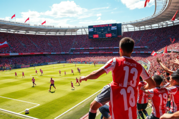 River Plate celebra a vitória contra o Ciudad Bolivar na Copa Argentina.