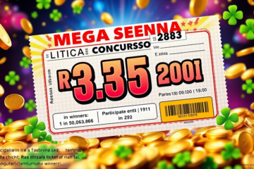 Imagem do concurso da Mega-Sena com prêmio estimado em R$ 3,5 milhões e detalhes sobre apostas.
