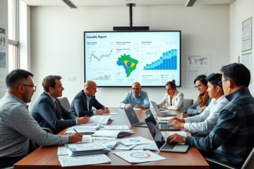 Ilustração da desigualdade de renda no Brasil e suas implicações.