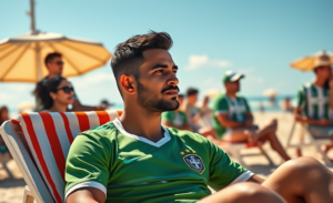 Meio-campista do Palmeiras comentando sobre sua primeira temporada no clube e expressando otimismo para 2026.