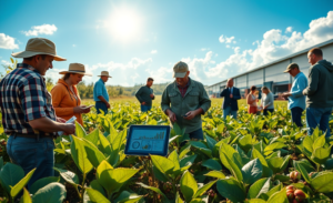 Imagem representativa da rastreabilidade no setor agropecuário, enfatizando a importância do Protocolo Embrapa Trace e as mudanças na legislação de importação de commodities.
