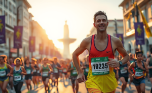 Corredor se preparando para a Corrida de São Silvestre após perda de peso significativa e várias conquistas em competições.