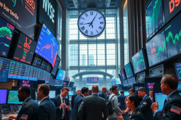 Movimentações do dólar e Ibovespa no mercado financeiro, com destaque para a alta do dólar e a queda do Ibovespa, além das tendências globais