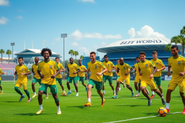 Jogadores da Seleção Brasileira em amistoso contra a França e Croácia como preparação para a Copa do Mundo.