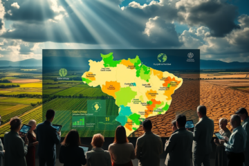 Plataforma interativa para avaliação de riscos climáticos e oportunidades relacionadas ao aquecimento global.