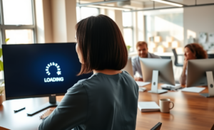 Imagem representando o carregamento de experiência, simbolizando a expectativa de um resultado positivo.