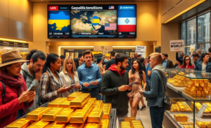 Ouro Cresce 71% Impulsionado por Tensão Geopolítica