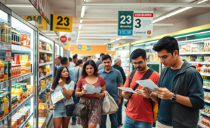 Imagem ilustrativa do acordo do Procon com redes de supermercados, destacando os direitos dos consumidores.