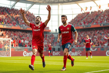 Luciano comemora o gol na vitória do São Paulo FC sobre o São Bernardo, enquanto Calleri retorna ao time após lesão.