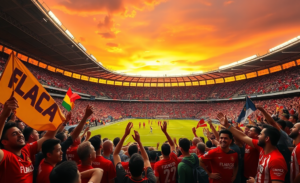 Imagem do Maracanã durante um jogo de Fla-Flu, com torcedores animados e a expectativa da temporada.