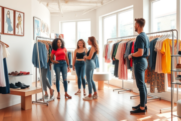 Imagem ilustrativa do sistema interno da SHEIN para empréstimo de roupas grátis.