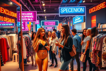 Imagem destacada mostrando áreas secretas na SHEIN com roupas exclusivas.