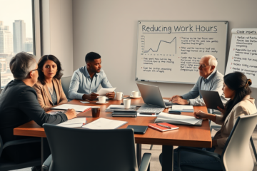 Discussão sobre a redução da jornada de trabalho e seus impactos econômicos.