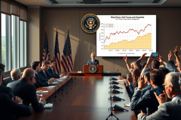Imagem representativa das medidas do Tesouro para controlar os preços de energia em meio ao conflito com o Irã.