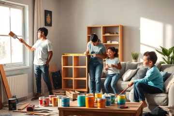 Imagem ilustrativa de uma casa reformada com um ambiente acolhedor e moderno, representando o Programa Lar Doce Lar.
