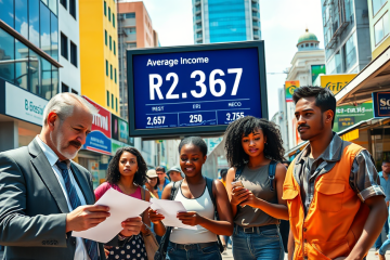 Gráfico mostrando o crescimento da renda média dos brasileiros em 2025, destacando diferenças raciais e regionais.