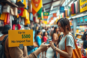 Imagem ilustrativa da Medida Provisória que zera o imposto de importação sobre compras internacionais até US$ 50.