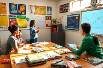 Discussão sobre a importância da educação financeira nas escolas brasileiras com foco em criptomoedas.