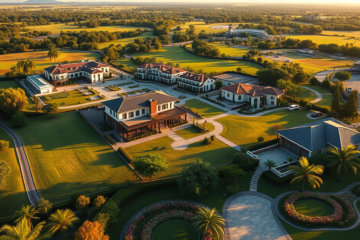 Fazenda Santa Helena, um novo condomínio de luxo com várias opções de imóveis e infraestrutura de alto padrão.